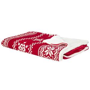 Beliani  VANTAA - Plaid - Rood - 150 x 200 cm - Polyester