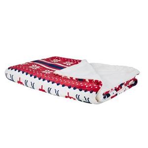 Beliani  REKA - Plaid - Rood - 200 x 220 cm - Polyester