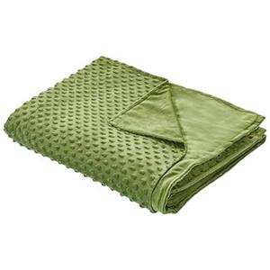 Beliani CALLISTO-Verzwaringsdeken hoes-Groen-100 x 150 cm-Polyester