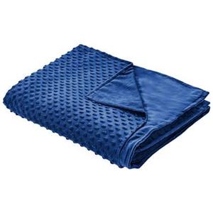 Beliani CALLISTO-Verzwaringsdeken hoes-Indigo -100 x 150 cm-Polyester