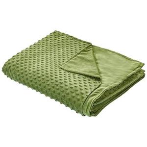 Beliani CALLISTO-Verzwaringsdeken hoes-Groen-120 x 180 cm-Polyester