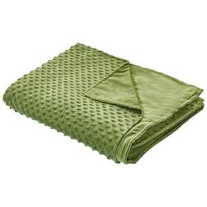 Beliani CALLISTO-Verzwaringsdeken hoes-Groen-135 x 200 cm-Polyester