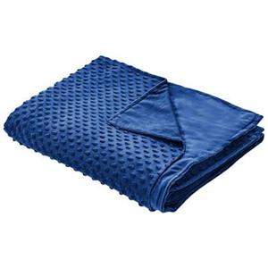 Beliani CALLISTO-Verzwaringsdeken hoes-Indigo -120 x 180 cm-Polyester