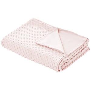 Beliani CALLISTO-Verzwaringsdeken hoes-Roze-135 x 200 cm-Polyester