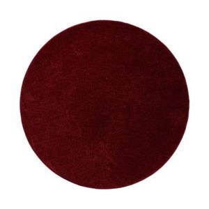 Tapeso Rond vloerkleed Fine - rood - 80 cm rond