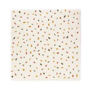 Boho&me Vierkant hoogpolig vloerkleed stippen Artisan - wit|multi -