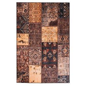 Heritaged Patchwork vloerkleed - Fade No.1 goud|bruin - 140x200 cm