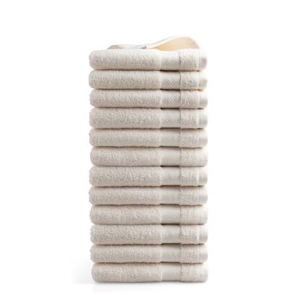 DoubleDry Handdoek Hotel Collectie - 12 stuks - 50x100 - crème