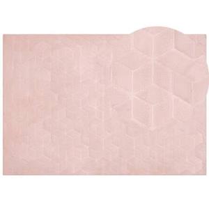 Beliani  THATTA - Vloerkleed - Roze - 160 x 230 cm - Nepbont