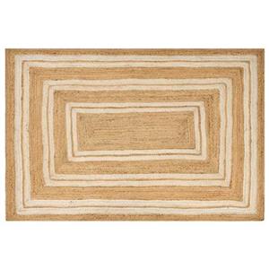 Beliani  ELMALI - Laagpolig vloerkleed - Beige - 200 x 300 cm - Jute