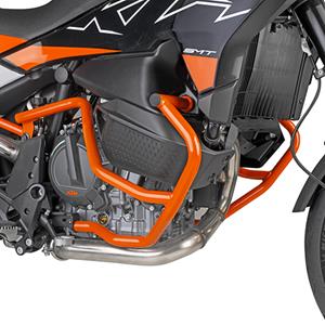GIVI Valbeugel, Valbeugels voor de moto, TN7717OR Oranje gepoedercoat staal onderzijde