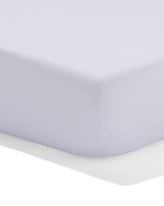 HEMA Topper Hoeslaken Percal 90x200 Wit (wit)