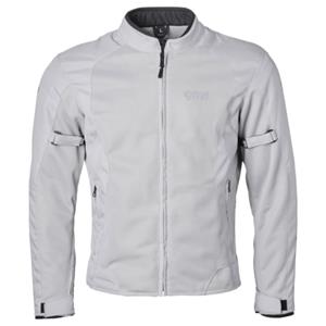 Fiftysix.7 jacket, Doorwaai motorjas heren, Zilver