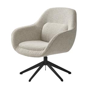 Giga Living Eetkamerstoel Lynn Lounge Off White Melange Swivel - 