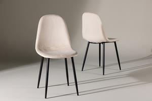 Nohr Eetkamerstoel Austina Velvet - Beige