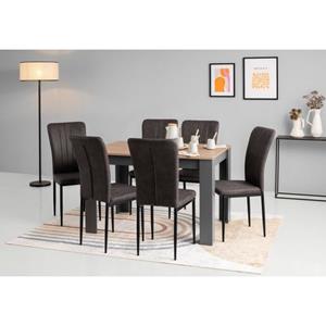 Home affaire Stoel met 4 poten Bergamo (set)