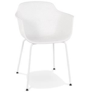 KokoonDesign Eetkamerstoel Buite kunststof wit voor binnen of buiten