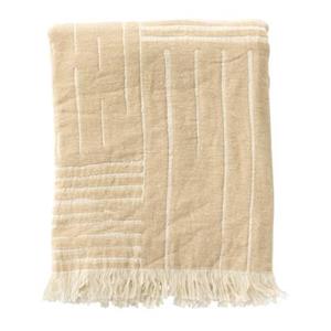 Dutch Decor Plaid Stefano - Beige - Katoen - 180x140x0cm (BxHxD)