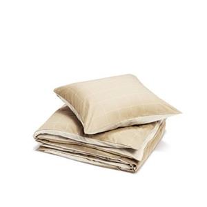 Yumeko overtrekset katoen tencel™ double face latte check|chambray