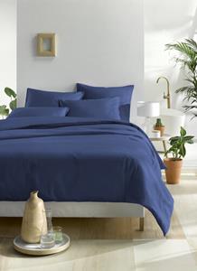 De Witte Lietaer OLIVIA Dekbedovertrek Blue indigo 200x200/220