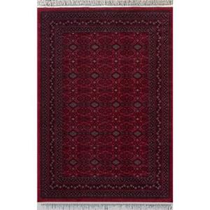 Interieur05 Vintage vloerkleed By Beppe rood met franjes 160x230cm