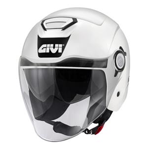 12.5 Solid Color, Jethelm of scooter helm, Wit