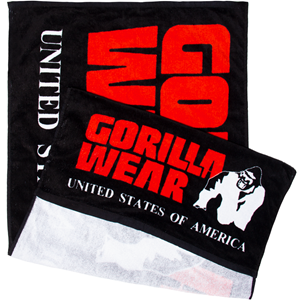 Gorilla Wear Functional Gym Towel - handdoek - Zwart/Rood