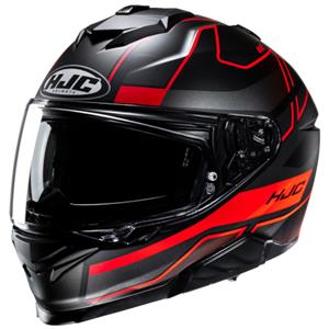 HJC i71 Iorix, Integraalhelm, Mat zwart Rood