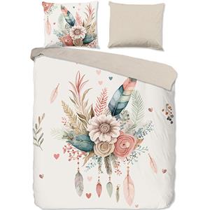 Good Morning Videl Dekbedovertrek Off-white-1-persoons (140 x 200/220 cm)