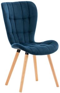 KantoormeubelenPlus Eetkamer - Vergaderstoel Middelfart Velvet, Blauw