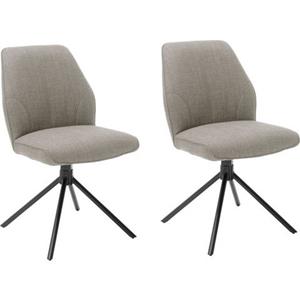 MCA furniture Stoel met 4 poten Pemba set van 2, 180º draaibaar met nivellering, stoel belastbaar tot 120 kg (set, 2 stuks)