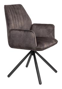 ZILT Eetkamerstoel Nolberto Velvet - Bruin