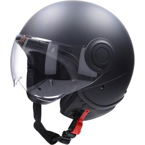Helm demi-jet E-06 keur comfort xs zwart mat zwart CAB