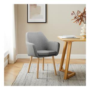 Artistiq Living Artistiq Eetkamerstoel Jua Stof - Lichtgrijs