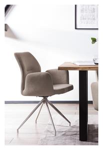 Artistiq Living Artistiq Draaibare Eetkamerstoel Meika Structuurstof - Bruin