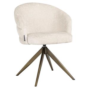 Richmond Interiors Richmond Draaibare Eetkamerstoel Zendaya Chenille - Beige