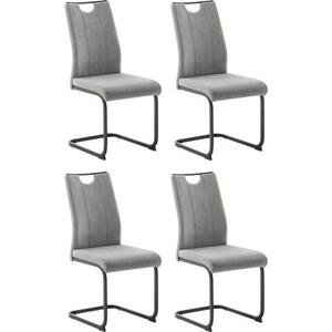 MCA furniture Vrijdragende stoel MCA DERESINA sledestoel met handgreep