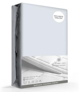 Home Care Splittopper hoeslaken Cotton Grijs-160 x 200 cm