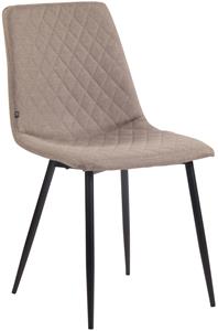KantoormeubelenPlus Eetkamerstoel Norddjurs Stof, Taupe
