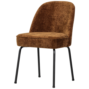 Vogue eetkamerstoel 3d chenille midden bruin