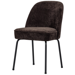 Vogue eetkamerstoel 3d chenille donkerbruin