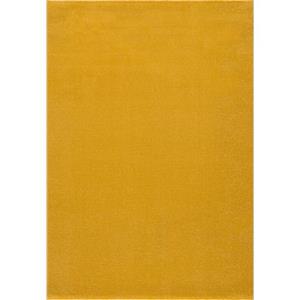 Muratap Vloerkleed - Uni - Geel - 150x80 Cm - Laagpolig - Modern Tapijt