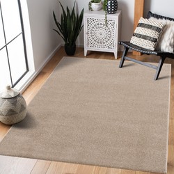 Muratap Vloerkleed - Uni - Beige - 200x80 Cm - Laagpolig - Modern Tapijt