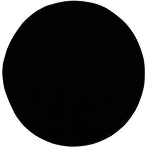Muratap Vloerkleed - Uni - Zwart - 150 Cm - Rond - Laagpolig - Modern Tapijt