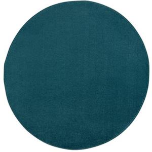 Muratap Vloerkleed - Uni - Blauw - 150 Cm - Rond - Laagpolig - Modern Tapijt