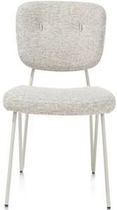 June eetkamerstoel - frame in RAL 7044 - silk grey + stof Luton