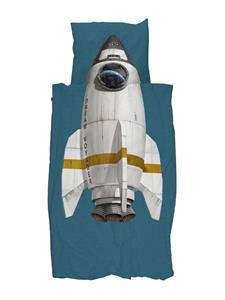 Snurk Rocket Smokey Blue dekbedovertrek