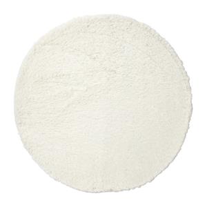 Xenos Vloerkleed fluffy rond - wit - ø120 cm