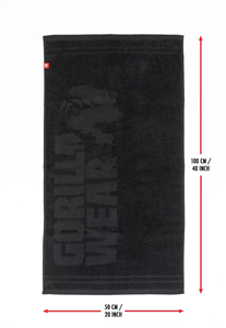 Gorilla Wear Handdoek - Zwartedium
