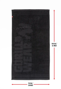 Gorilla Wear Handdoek - Zwartarge